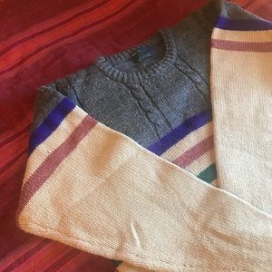 Vitg 90s two tone color break sweater